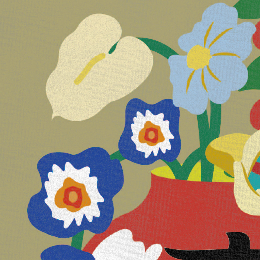 填色畫板｜「財」「吉」「春」花瓶組