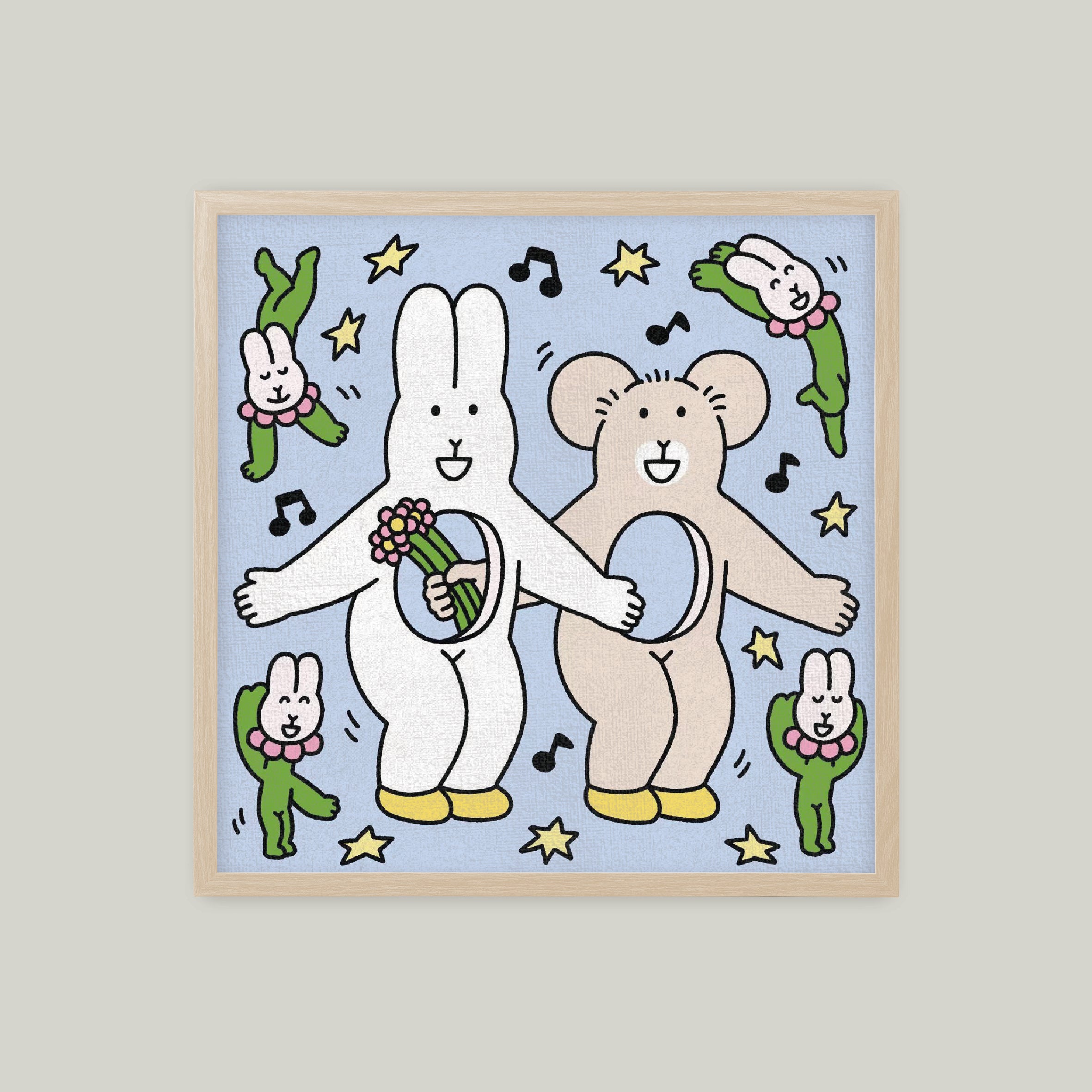 白兔人與小鼠人動動