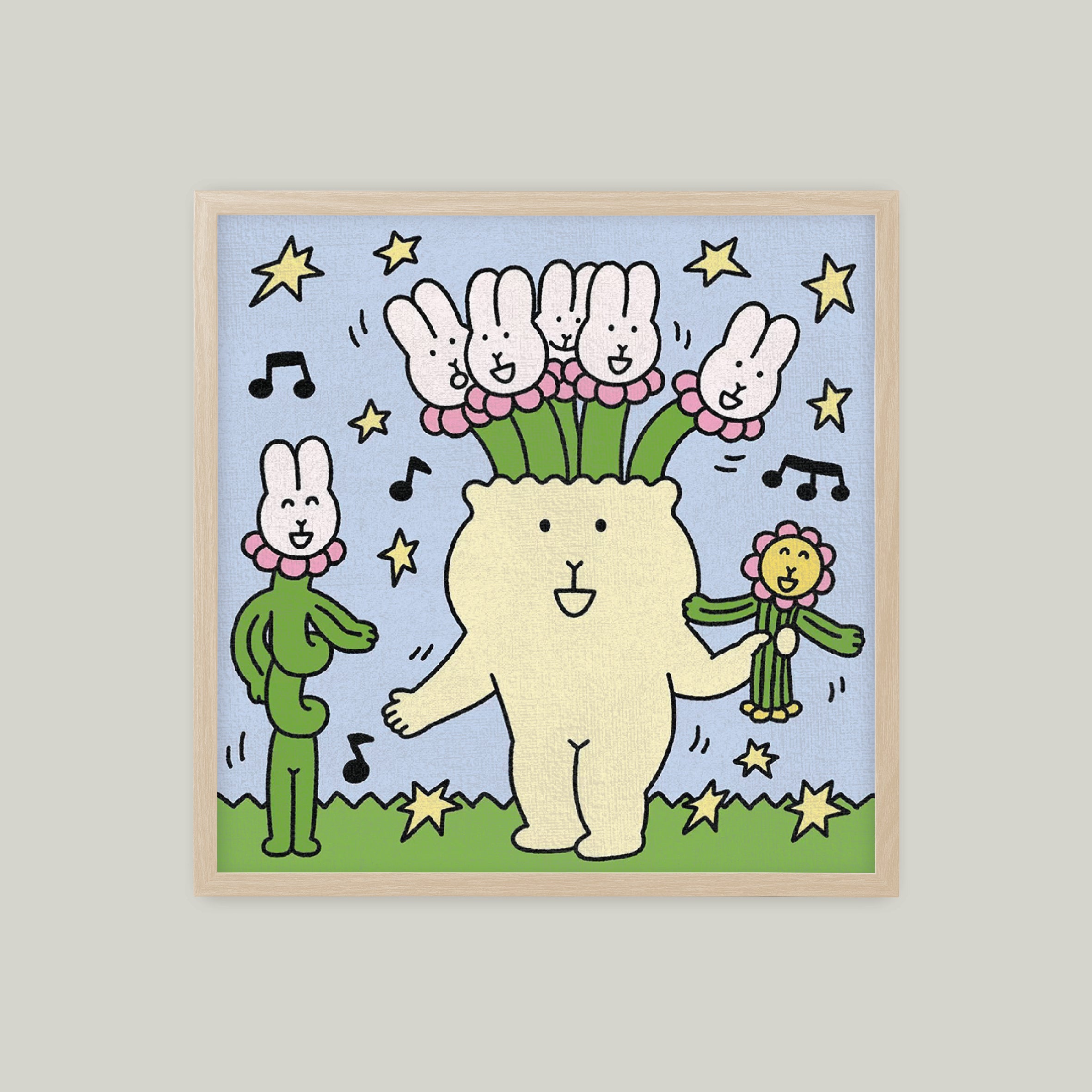 花瓶人與花動動