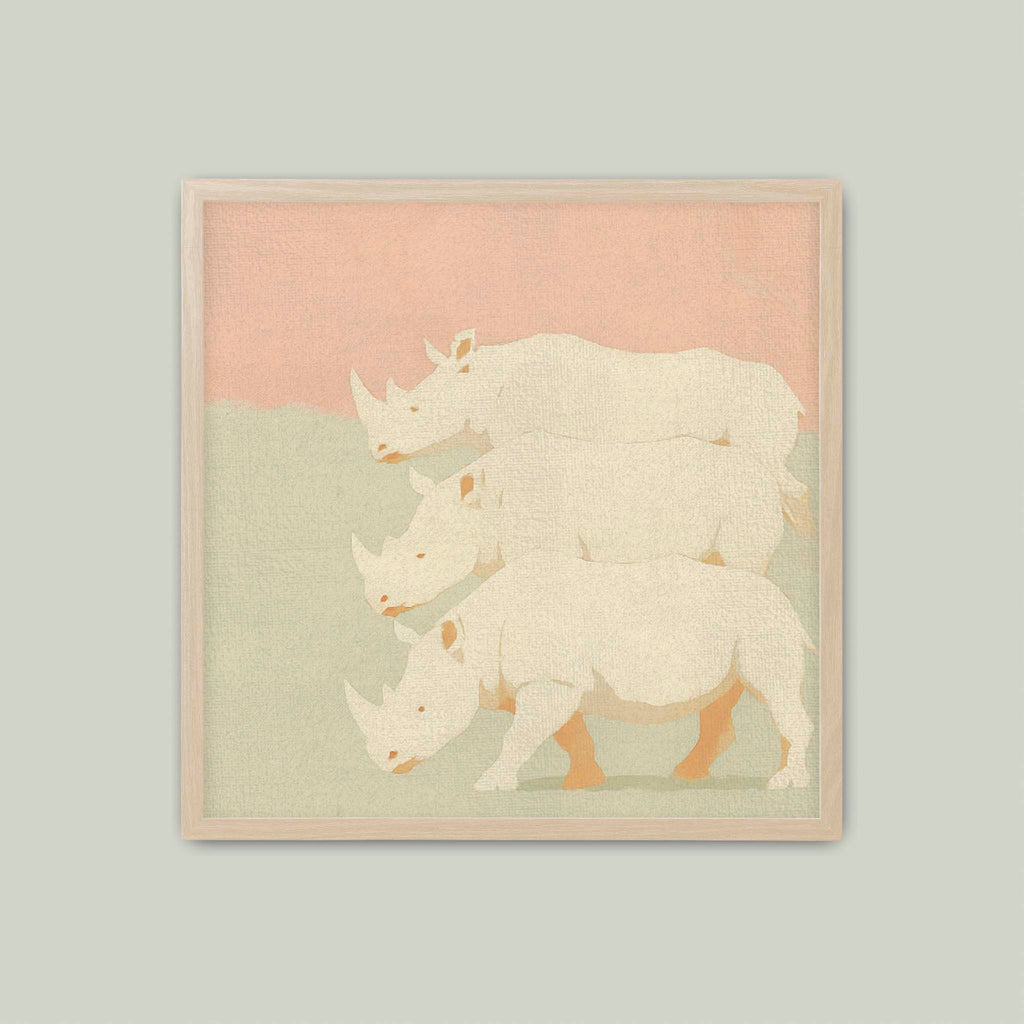 Pastel Rhinos